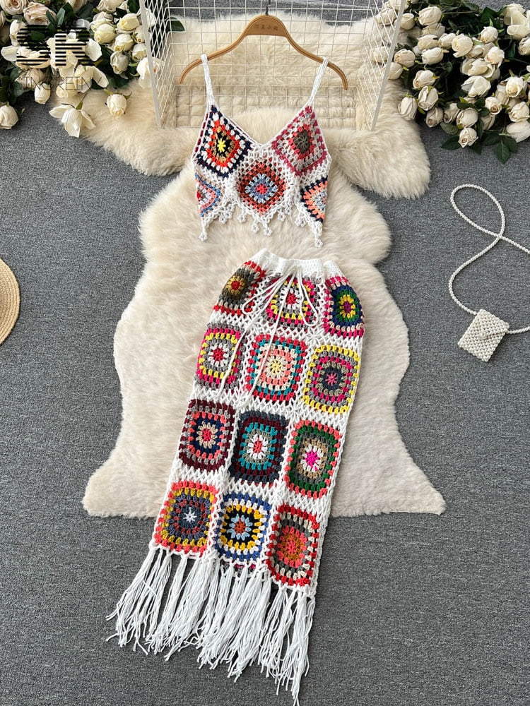 Two Piece Knitted Beach Set