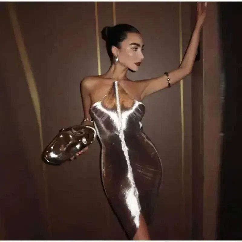 GLIDED GALAXY DRESS