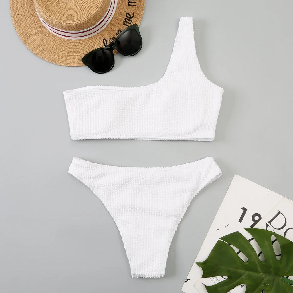 Ocean Goddess One-Shoulder Bikini