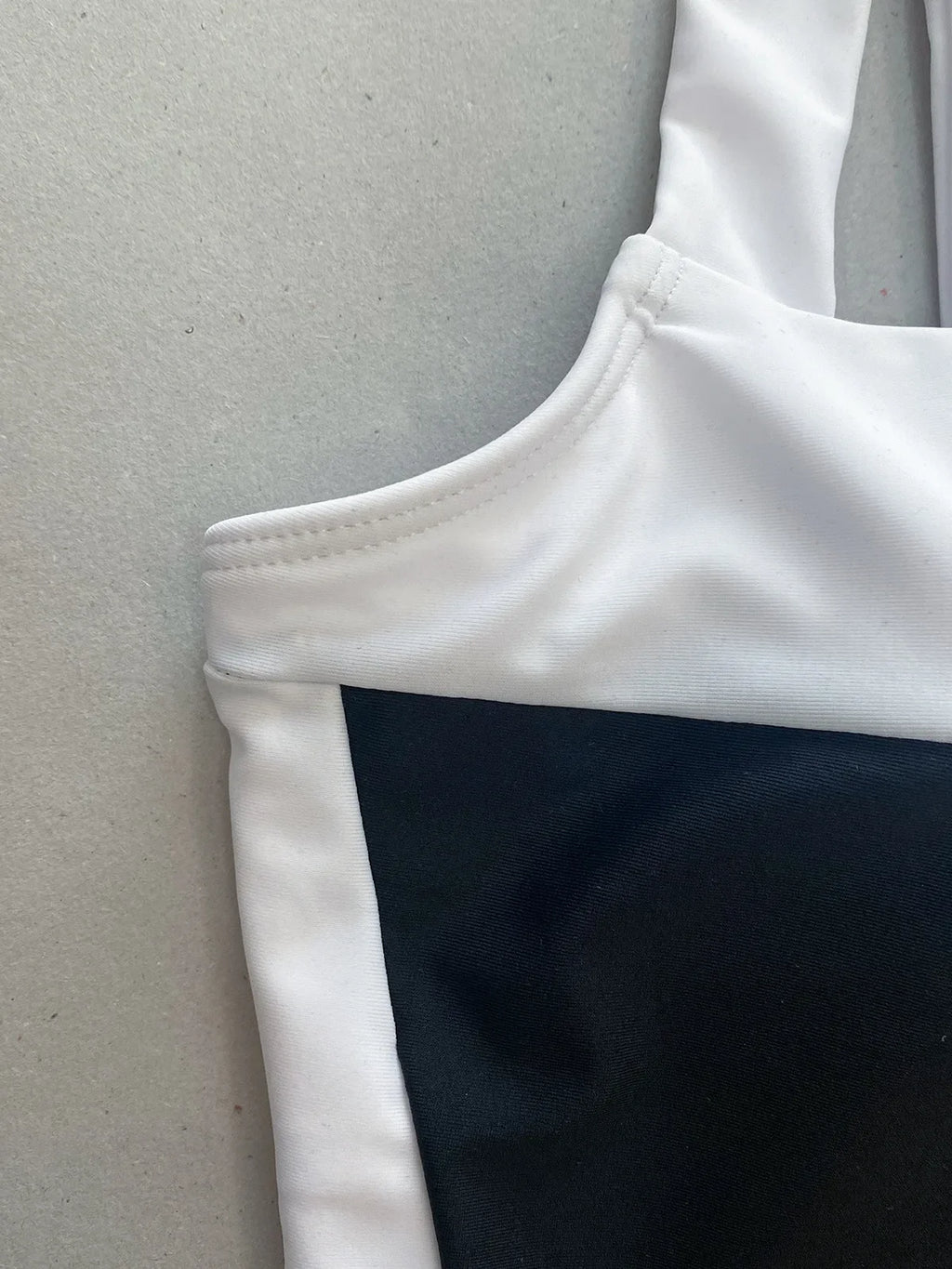 Monochrome Allure Cutout Swimsuit