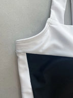 Monochrome Allure Cutout Swimsuit