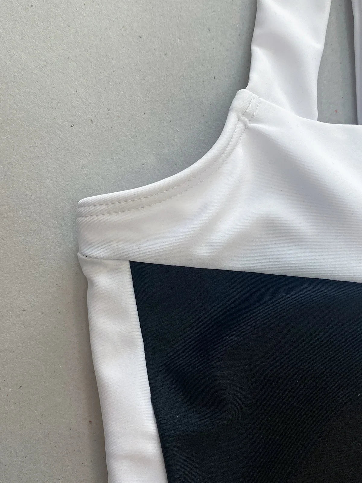 Monochrome Allure Cutout Swimsuit