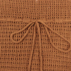 Knitted crochet tassel beach cover-up dress from 64b136-1e, with a relaxed fit and intricate tassel details for swimwear fashion.