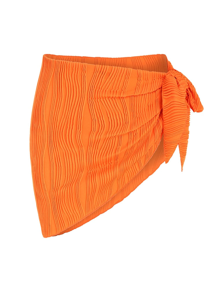 Sheer Bikini Wrap skirt- 3 colors