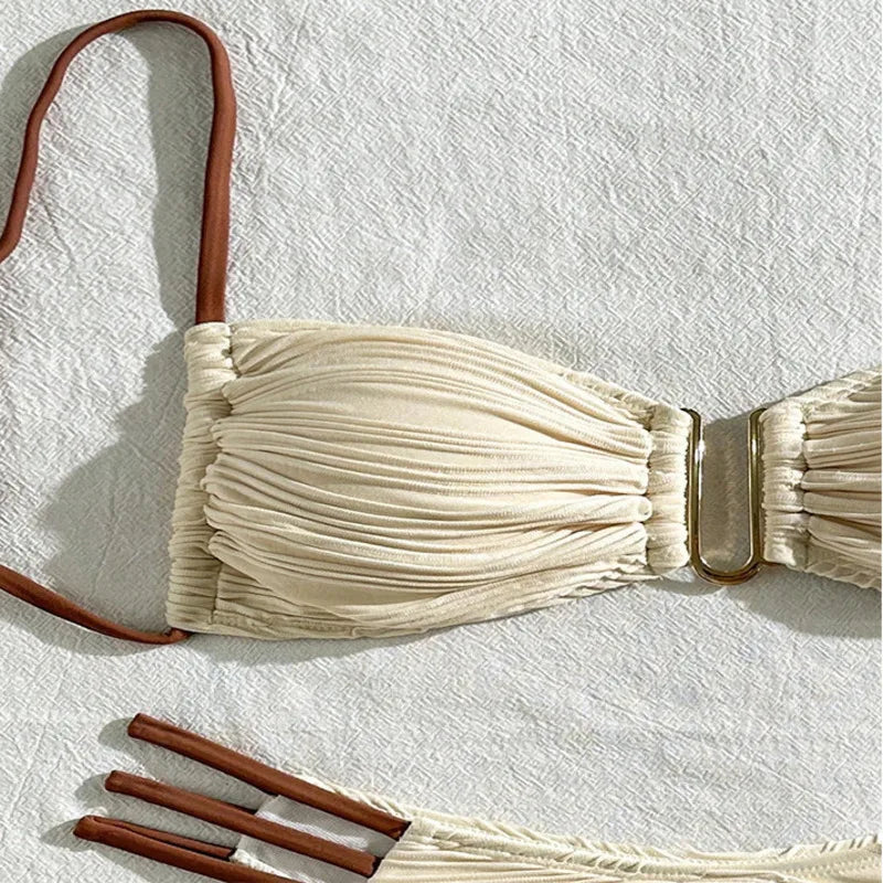 Bandeau Strap Bikini -  3 colors available