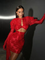Nova Pleated Mini Dress
