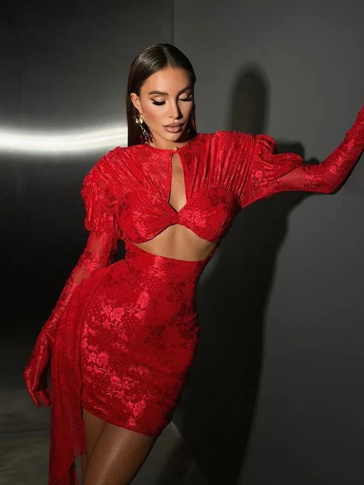 Nova Pleated Mini Dress