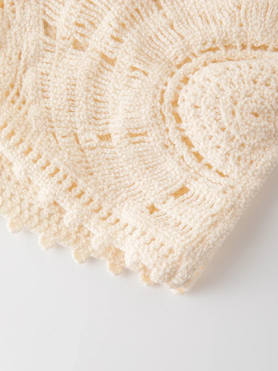 Knitted Crochet Hollow Out Beach Dress
