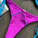 Sexy push-up bikini set swimwear by 64b136-1e featuring a stylish, supportive bikini top and matching bottom for beach or pool.