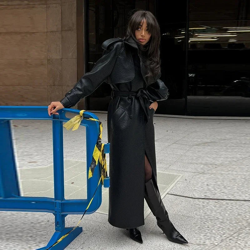 Colette Long Leather Jacket