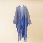 See-through tassel beach cover-up from 64b136-1e, lightweight swimwear with decorative tassels, perfect for beach or poolside wear.