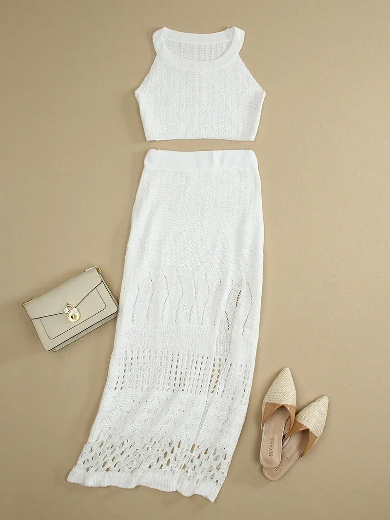 Sheer Allure Knit Set