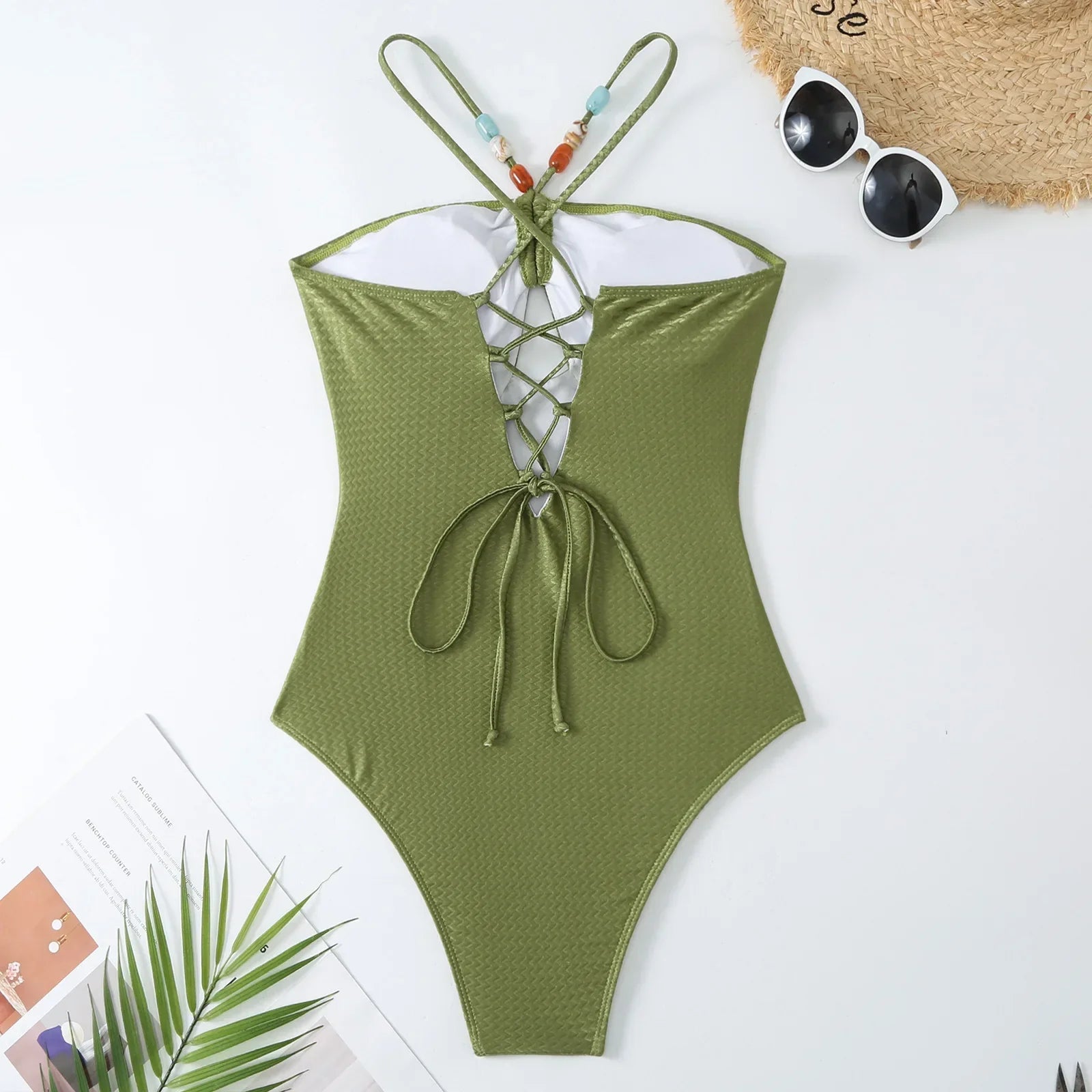 One Piece Retro Swimwear with matching skirt - multiple prints