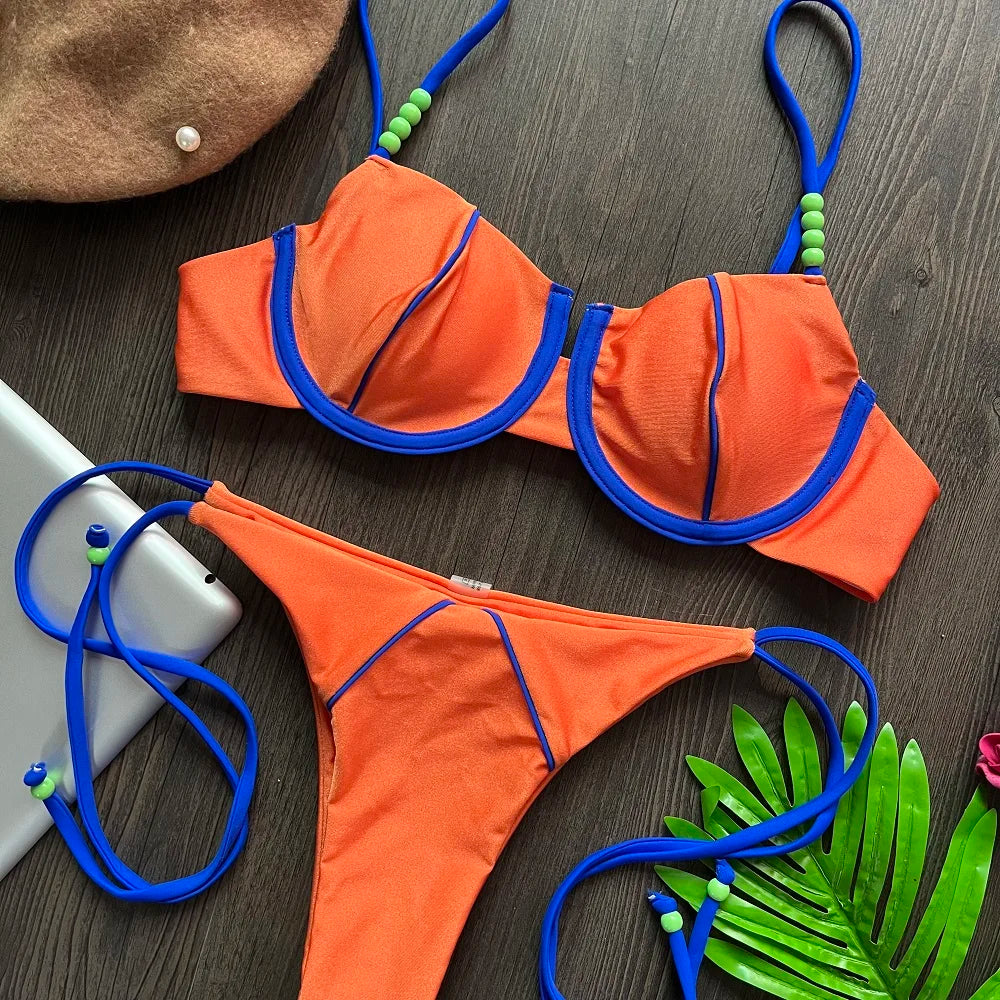 Sexy Push up Bikini Set Swimsuit