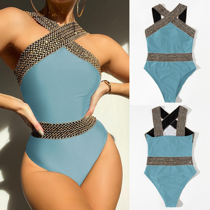 Detailed One Piece Swimwear  -  multiple style and colors