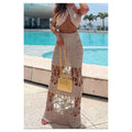 Crochet Crossed Top & skirt set