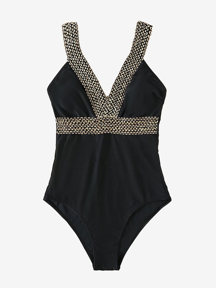 Detailed One Piece Swimwear  -  multiple style and colors