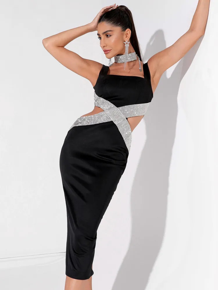 Diamonds Black  Dress