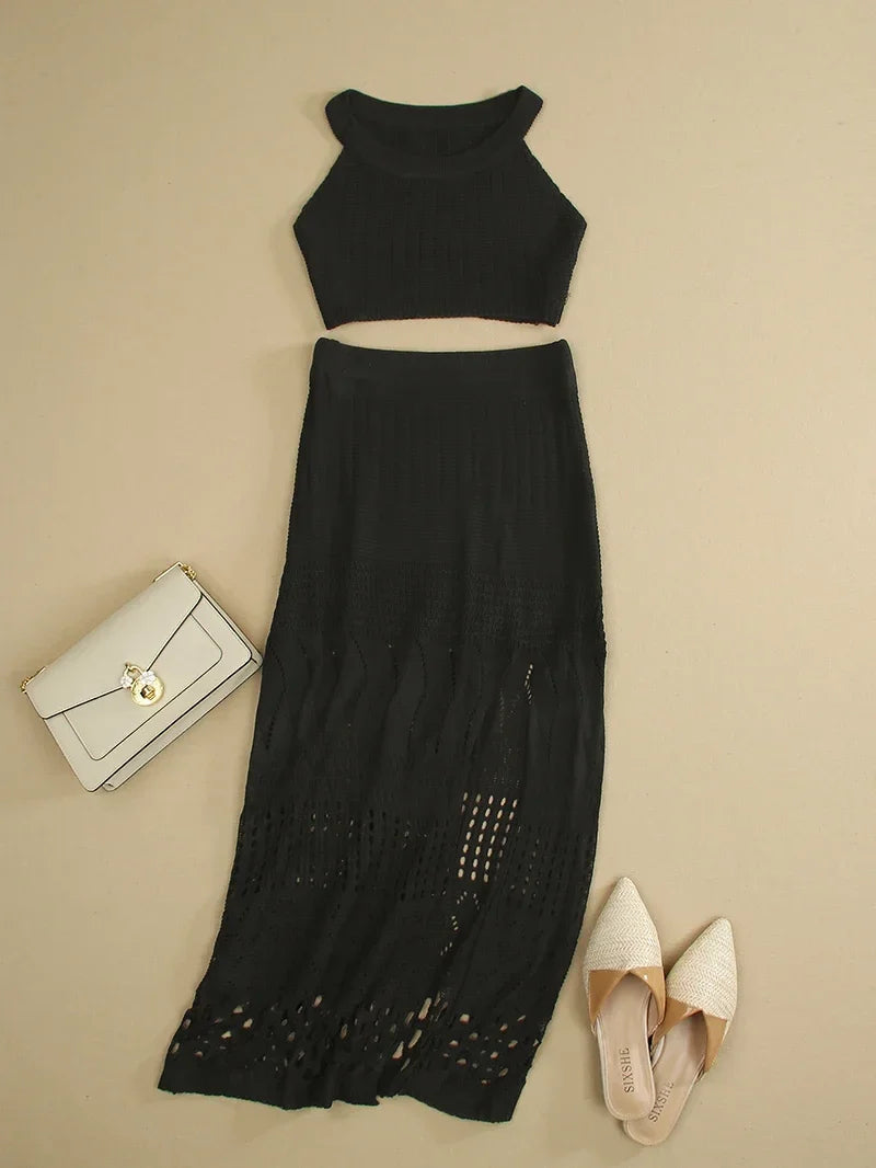 Sheer Allure Knit Set