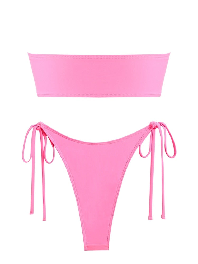 Ring Bandeau Bikini - multiple colors