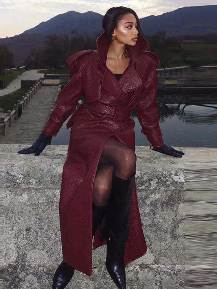Colette Long Leather Jacket