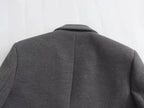 LARA Elegant Solid Gray Wool Blazer