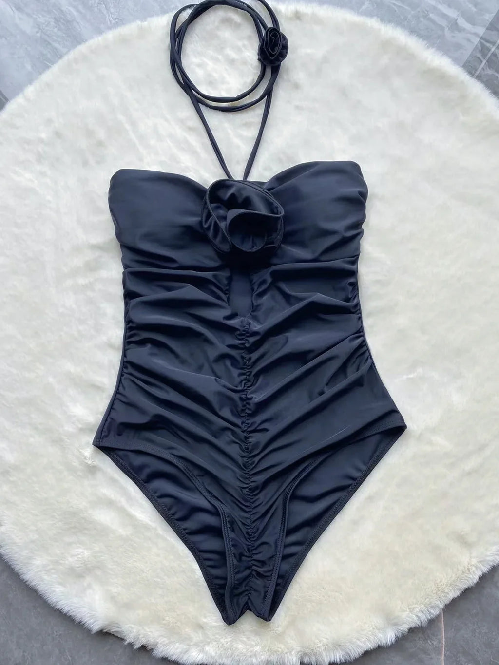 Blossom Noir Floral Monokini