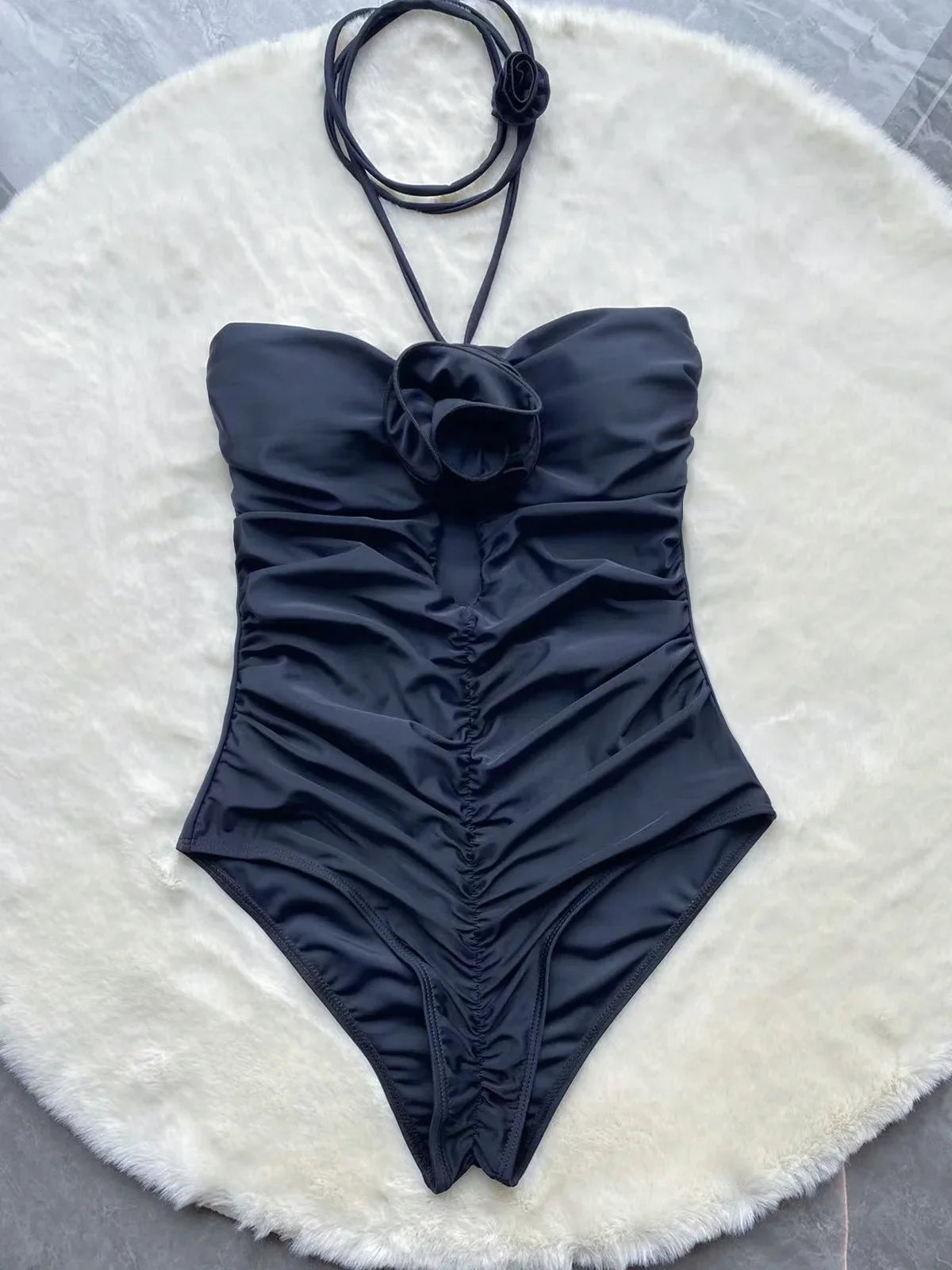 Blossom Noir Floral Monokini