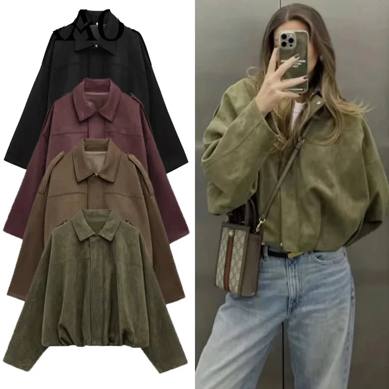 Noah Suede Bomber Jacket