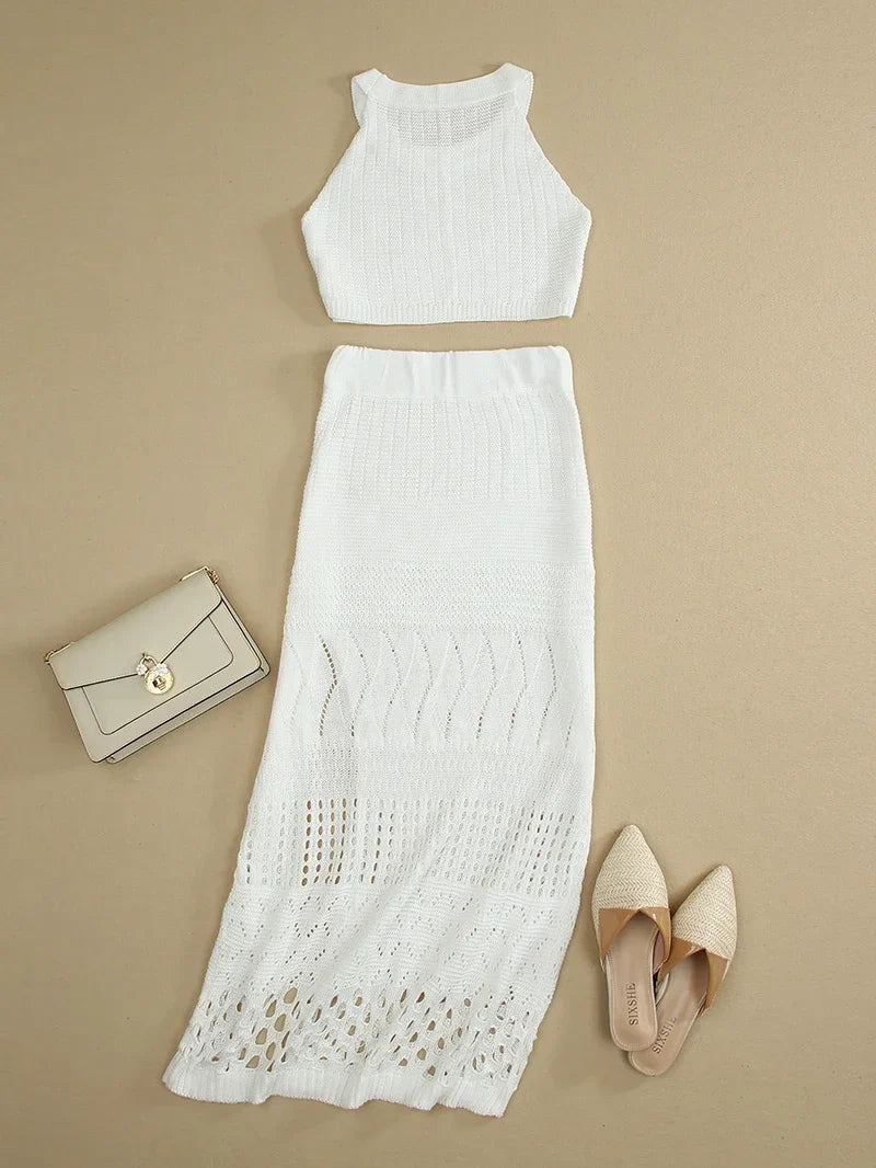 Sheer Allure Knit Set