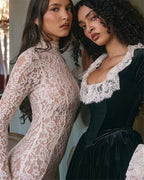 Mona Long Sleeve Lace Midi Dress