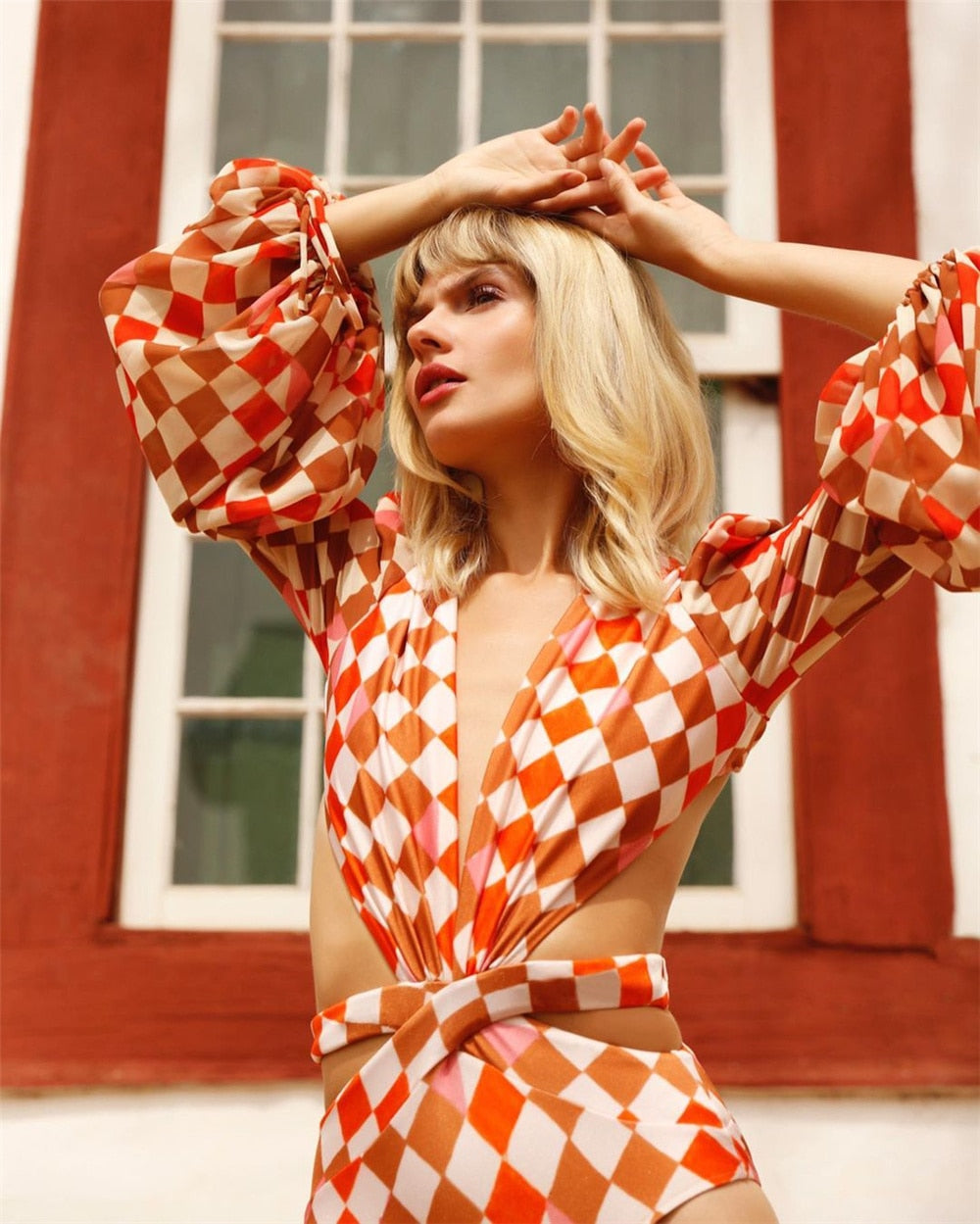 One Piece Sleeved Swimsuit