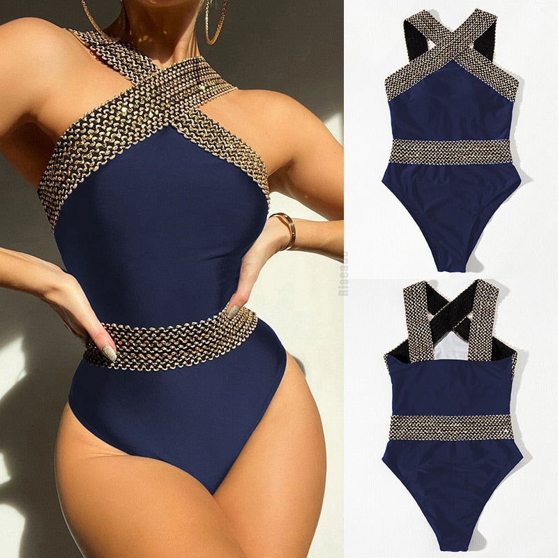 Detailed One Piece Swimwear  -  multiple style and colors