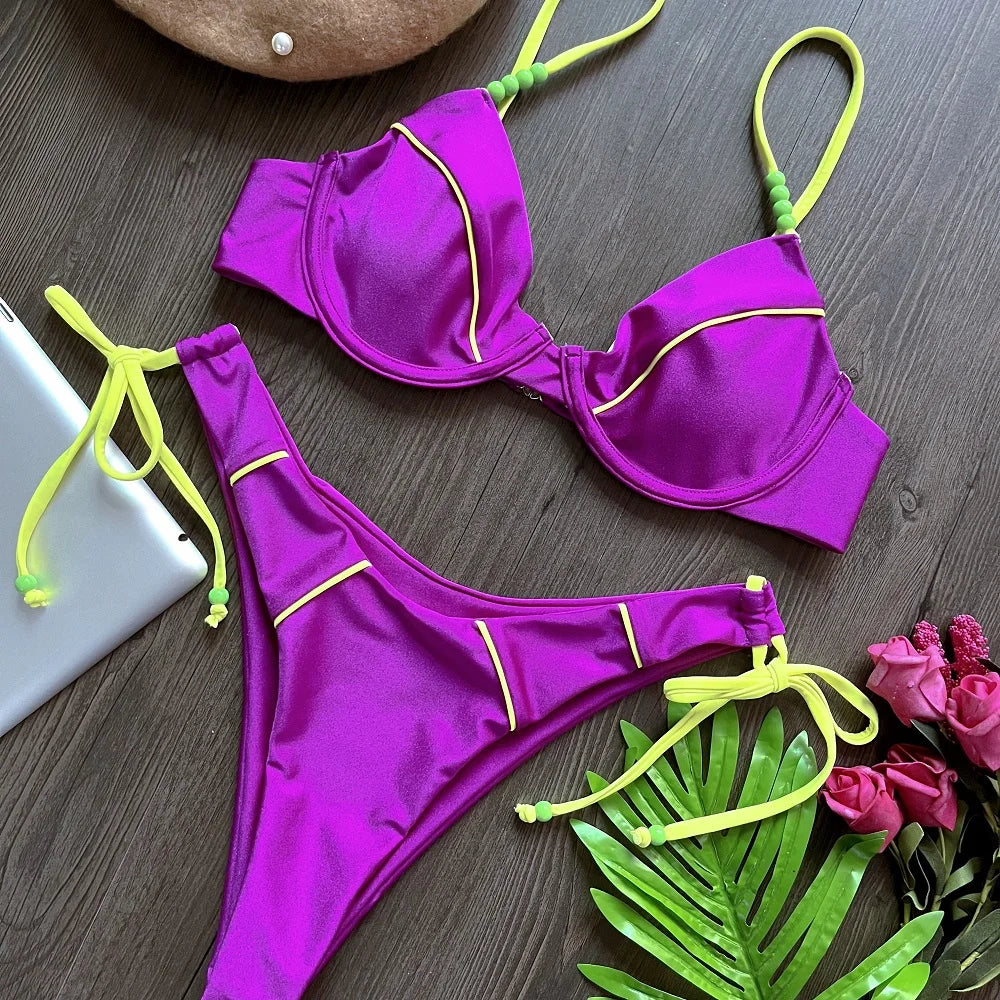 Sexy Push up Bikini Set Swimsuit