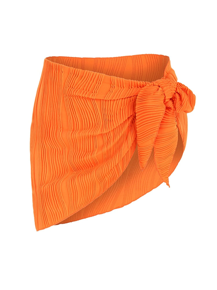 Sheer Bikini Wrap skirt- 3 colors
