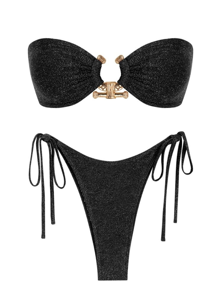 Ring Bandeau Bikini - multiple colors