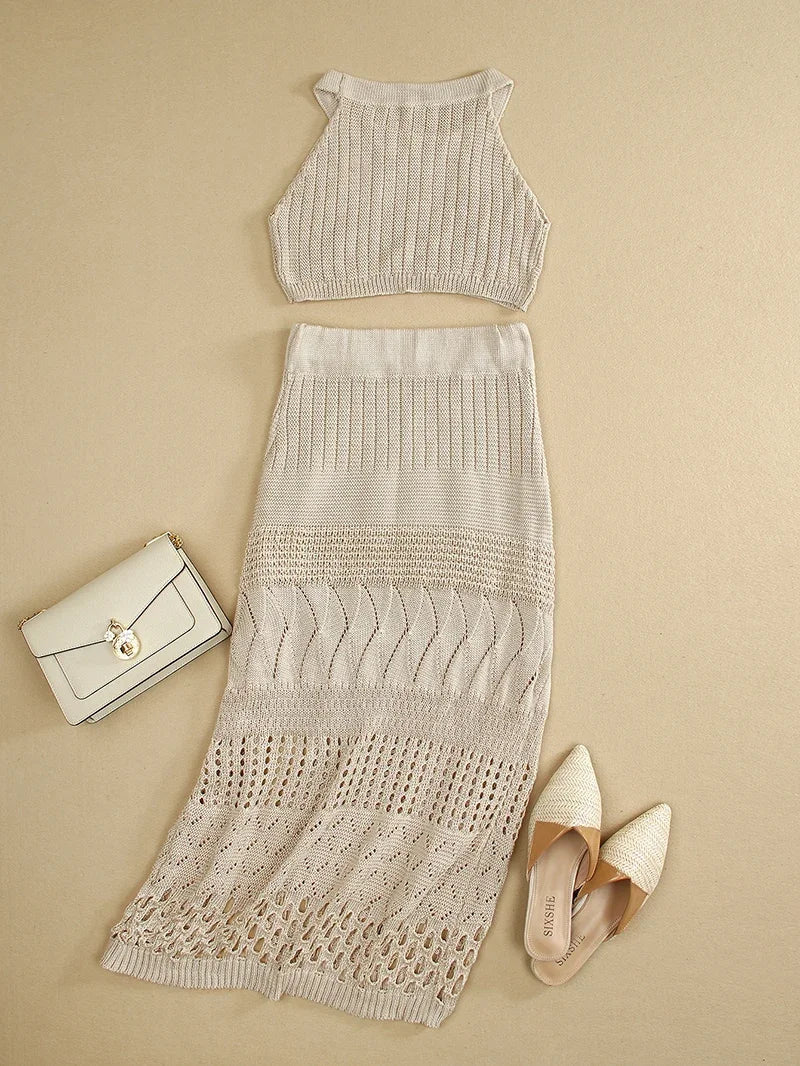 Sheer Allure Knit Set