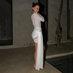 Celestial Waves Mesh Cover-Up