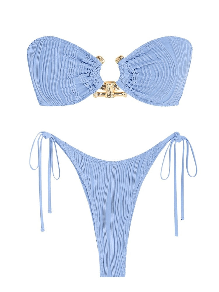 Ring Bandeau Bikini - multiple colors
