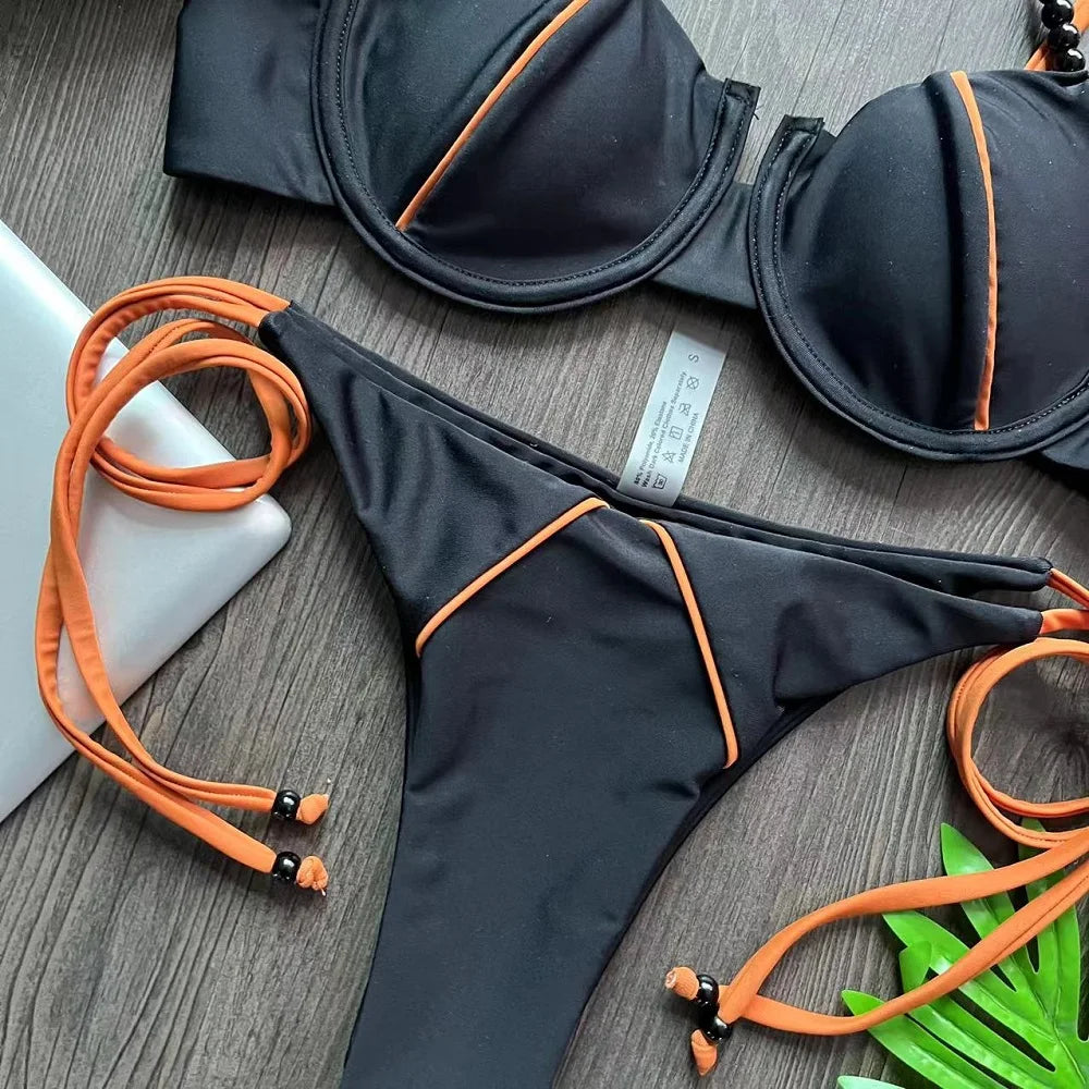 Sexy Push up Bikini Set Swimsuit
