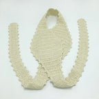 Crochet crossed top and skirt set by 64b136-1e, featuring a stylish, matching crochet design for casual or summer wear.