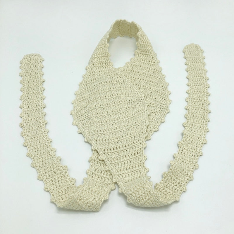 Crochet Crossed Top & skirt set