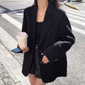 MONA  Black Single-Breasted Suit Jacket