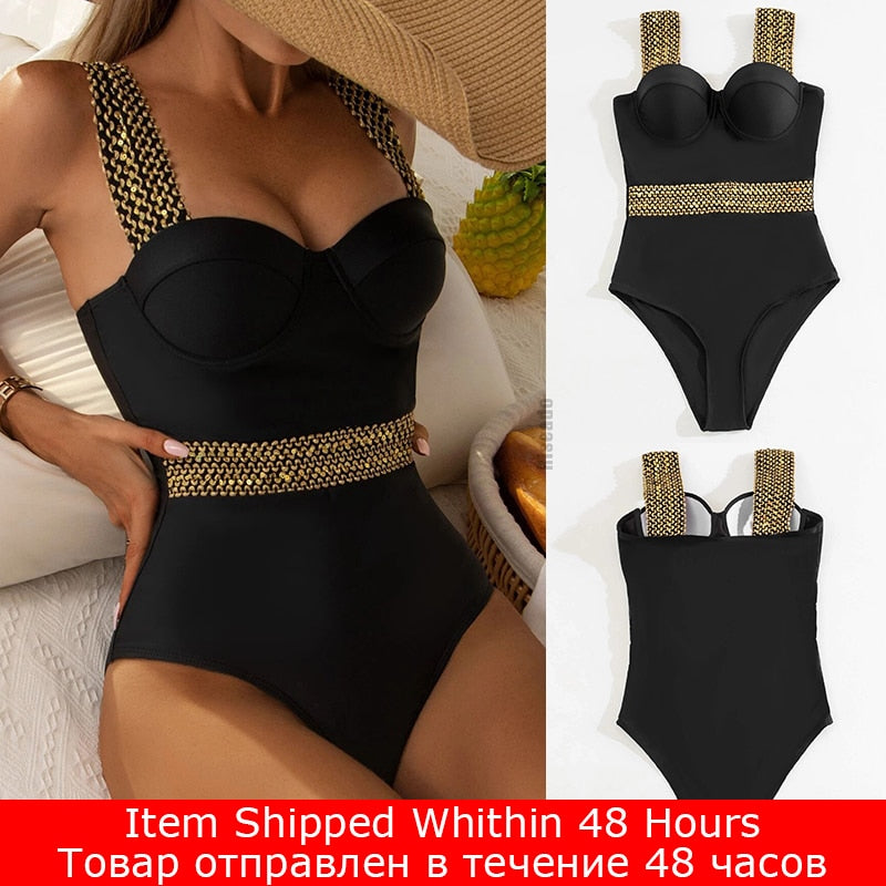 Detailed One Piece Swimwear  -  multiple style and colors