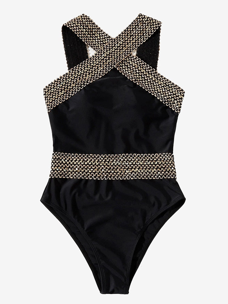 Detailed One Piece Swimwear  -  multiple style and colors