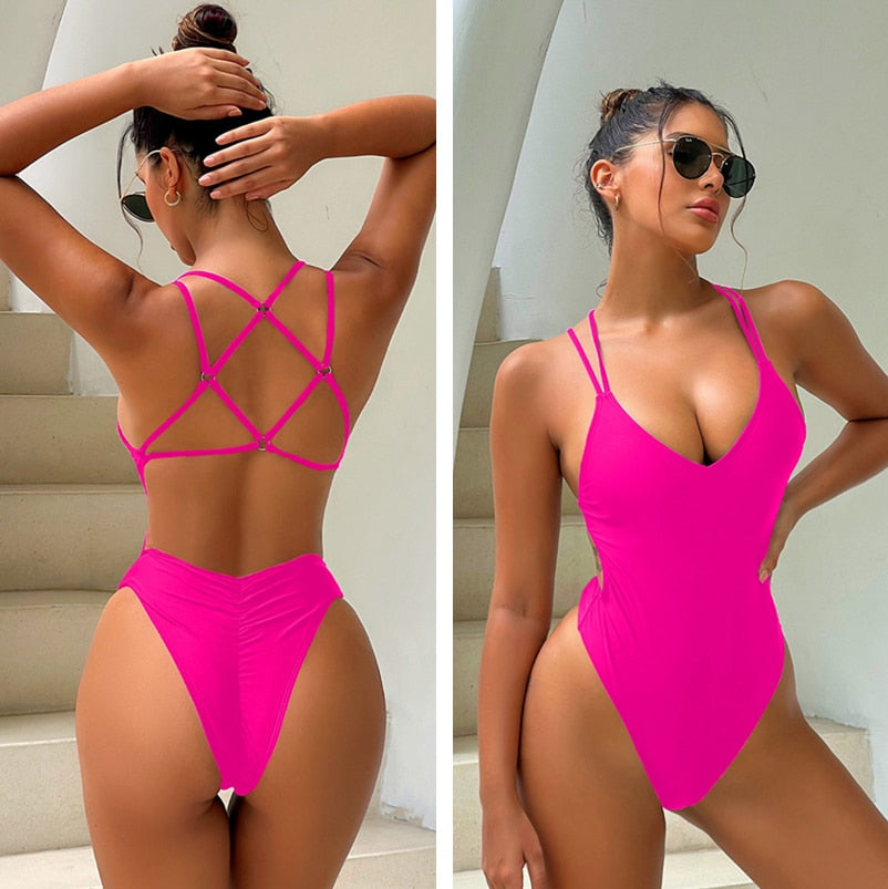 One Piece Swimsuit -multiple colors available