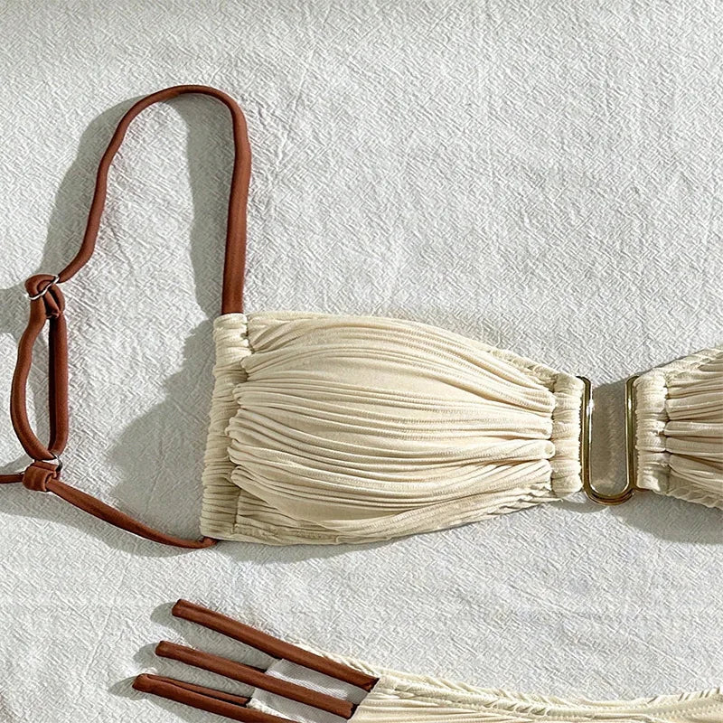 Bandeau Strap Bikini -  3 colors available