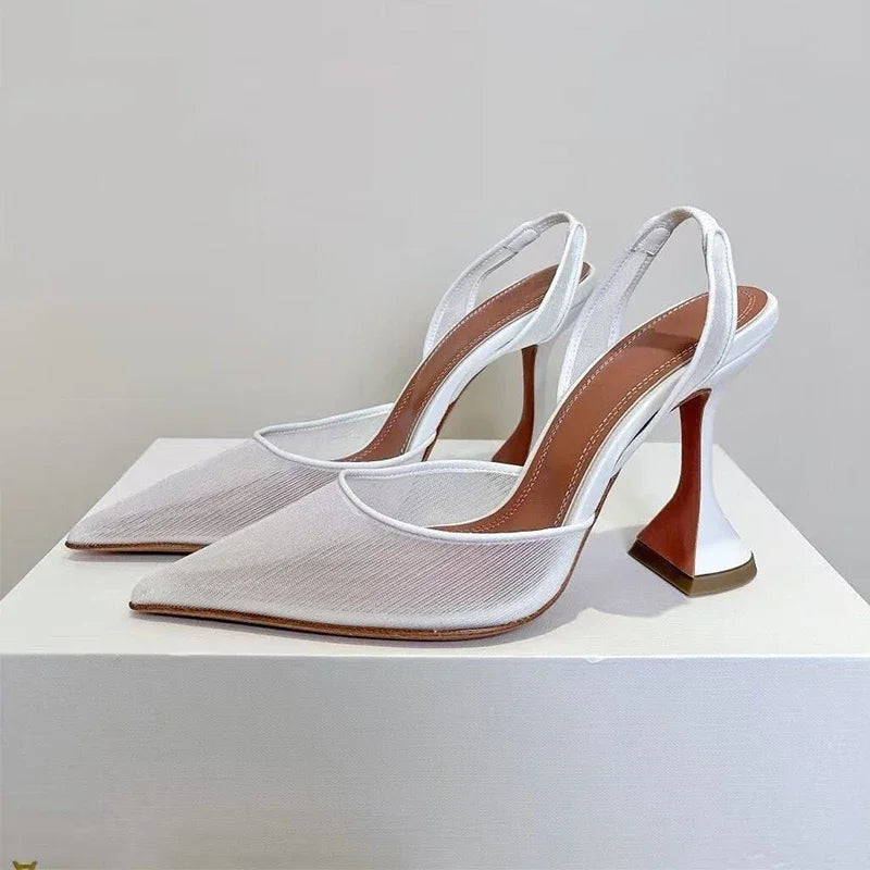 Octavia Mesh Lace Heels