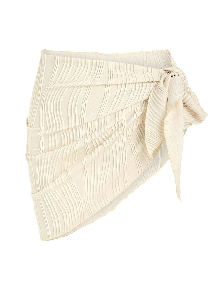 Sheer Bikini Wrap skirt- 3 colors