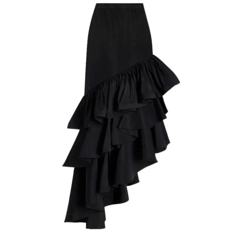 OUINA FLOWER SWIMWEAR AND RUFFLED SKIRT